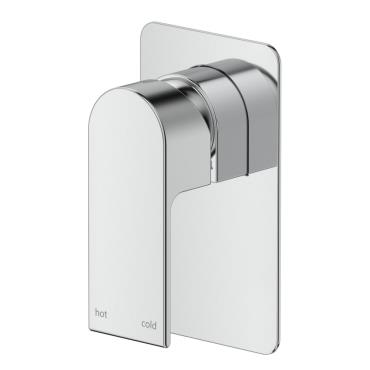 Beki Wall Mixer - Square Plate - Chrome
