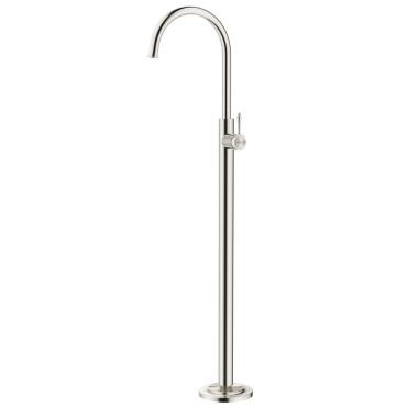 Mica Heritage Freestanding Bath Mixer - Brushed Nickel