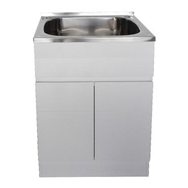 45ltr Rio Laundry Trough and Cabinet - White (Gloss)
