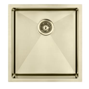 Atlas Single Bowl Sink 450 x 450 - Brushed Gold