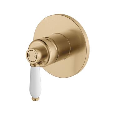 Eleanor Wall Mixer Ceramic Handle - Urban Brass
