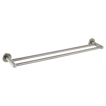 Lennie Brushed Nickel Double Towel Rail