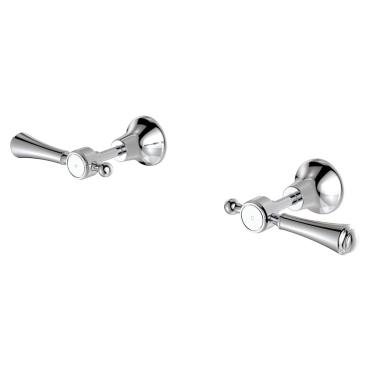 Lillian Lever Wall Top Assemblies - Chrome