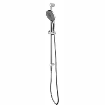 Mica Shower Rail - Inbuilt Inlet - Brushed Nickel