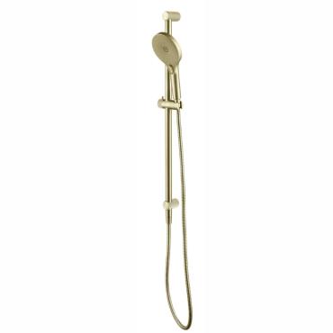 Mica Shower Rail - Inbuilt Inlet - French Gold