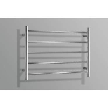 Round Bar Heated Towel Rail - Chrome