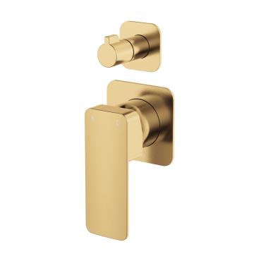 Tono Wall Diverter Mixer 2 Plate - Urban Brass