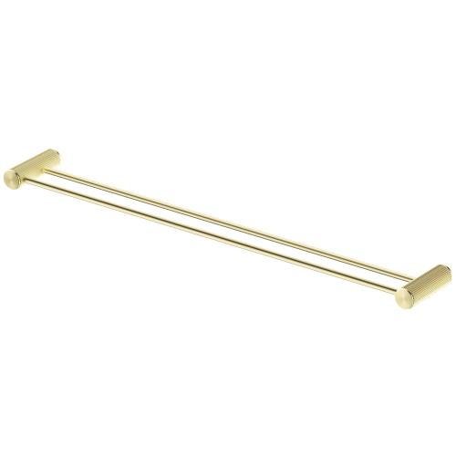 ACCESSORIES - Mica Fluted Double Towel Rail - French Gold