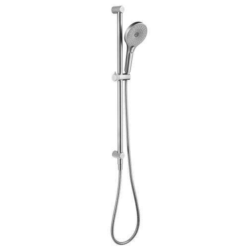 TAPWARE - Mica Fluted Shower Rail - Inbuilt Inlet - Brushed Nickel