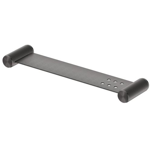 ACCESSORIES - Mica Fluted Stainless Shelf - 400mm - Gun Metal Grey