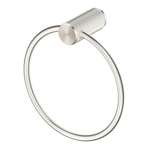 ACCESSORIES - Mica Fluted Towel Ring - Brushed Nickel