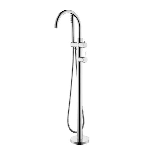 TAPWARE - Mica Freestanding Bath Mixer w/ Handshower - Chrome