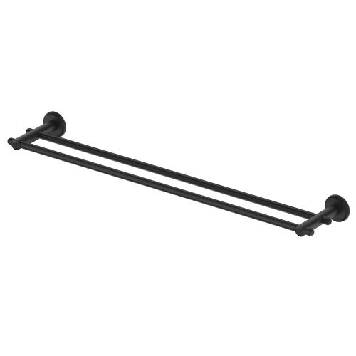 ACCESSORIES - Mica Heritage Double Towel Rail - Black