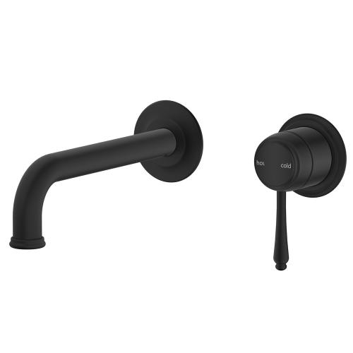 TAPWARE - Mica Heritage Wall-Spout Combo - Black