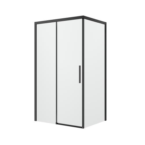 SHOWERS - 1200 x 900 Urban Sliding Shower Screen Black - 