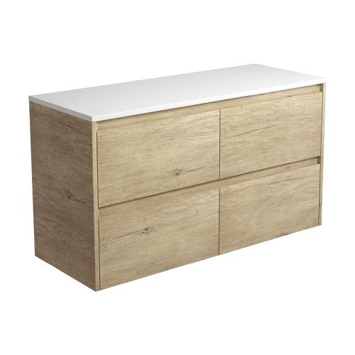 VANITIES - Amato Scandi Oak Wall Hung Vanity - 1200mm