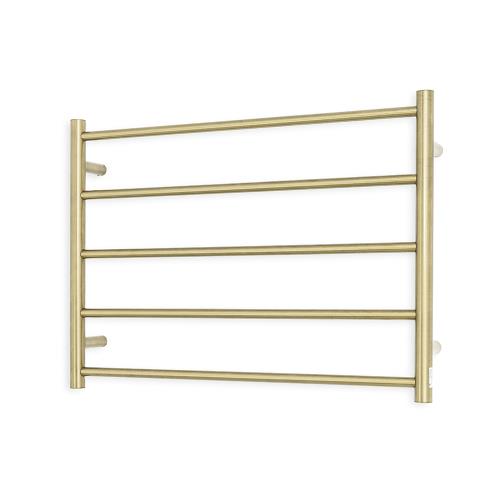 ACCESSORIES - 5 Bar Heated Towel Ladder - Round - 240 Volt - Light Gold