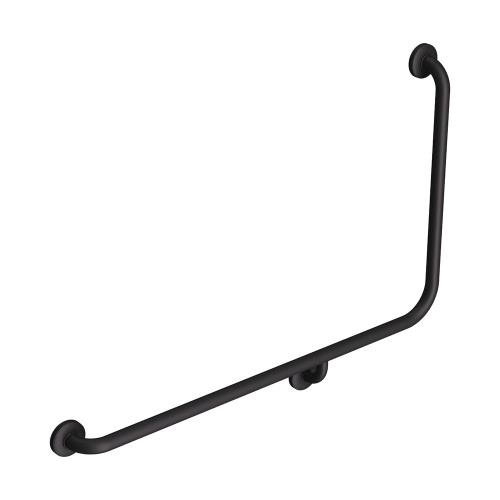 ACCESSORIES - 90° Accessible Care Grab Rail - Black (Matt), Left Hand