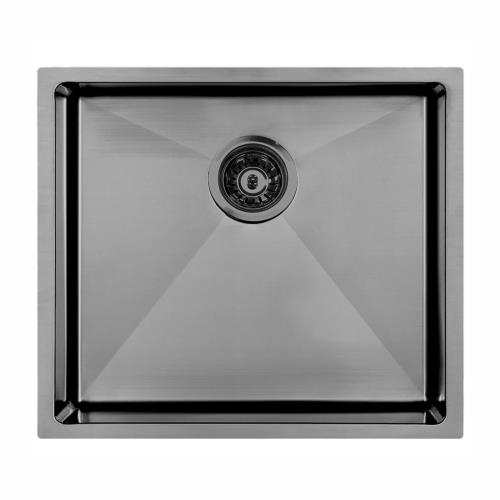 KITCHEN & LAUNDRY - Atlas Single Bowl Sink 550 x 450 - Gun Metal Grey