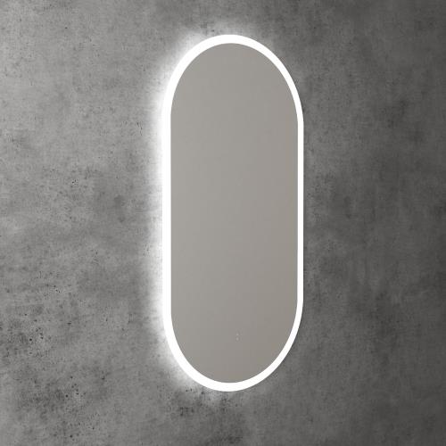 MIRRORS AND CABINETS - Beau Monde Pill Shape LED Mirror - 