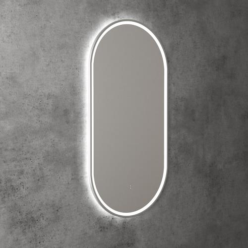 MIRRORS AND CABINETS - Beau Monde Pill Shape LED Mirror - 