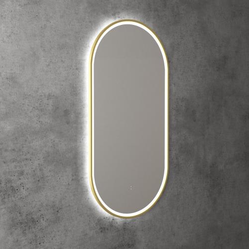 MIRRORS AND CABINETS - Beau Monde Pill Shape LED Mirror - 