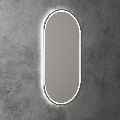 MIRRORS AND CABINETS - Beau Monde Pill Shape LED Mirror - 