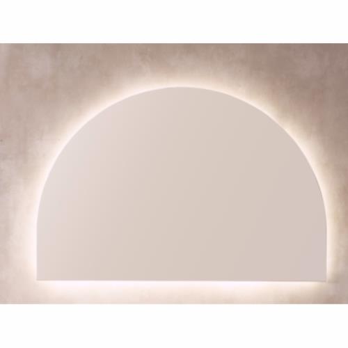 MIRRORS AND CABINETS - Boston Half Moon LED Mirror - 