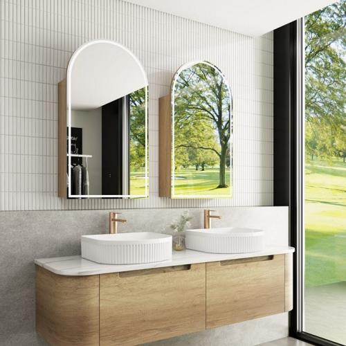 MIRRORS AND CABINETS - Canterbury LED Shaving Cabinet - 
