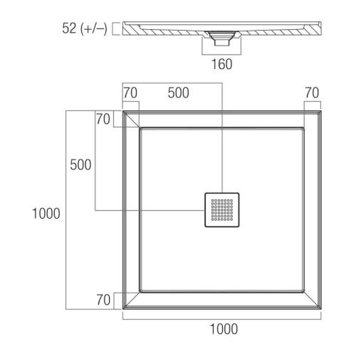 SHOWERS - ECO Shower Bases - UNDER 1000mm - 