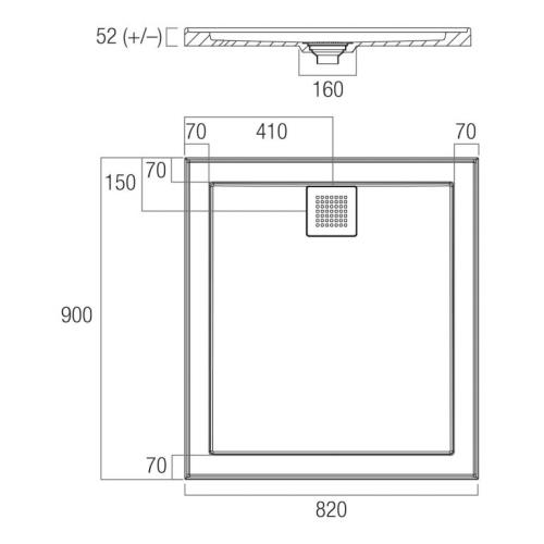 SHOWERS - ECO Shower Bases - UNDER 1000mm - 