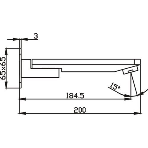 TAPWARE - Elegant BLACK Swivel Bath Spout - 