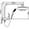 TAPWARE - Elegant Double Shower on Bracket - 
