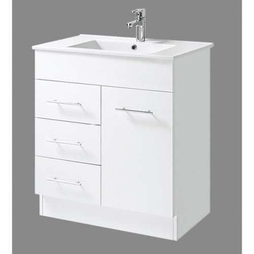VANITIES - GALAXY Floor Vanity w/ Ceramic Top - 750mm