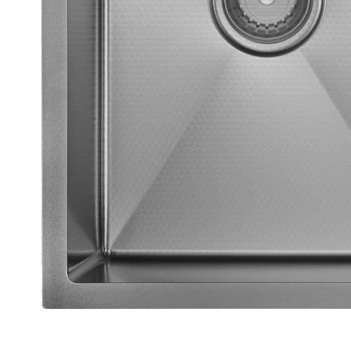SINKS AND TROUGHS - Hana Anti-Scratch 27L/27l Double Bowl Sink - Gun Metal Grey, Sink Only