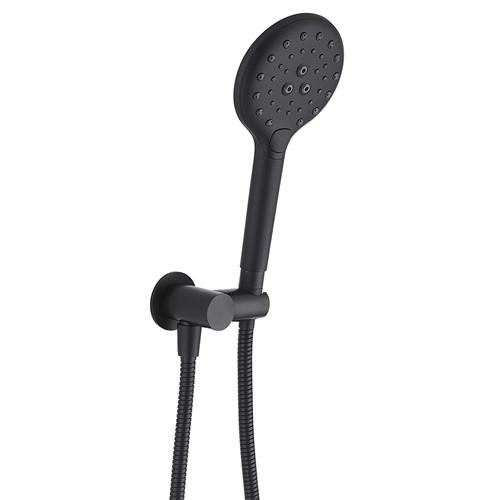 TAPWARE - Ideal Round Black Shower on Bracket - 