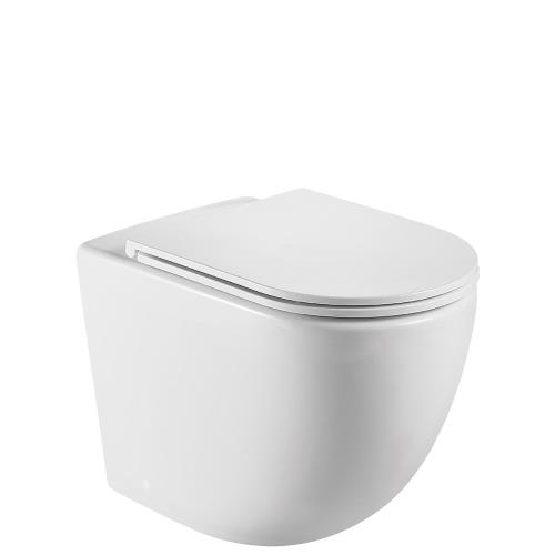 TOILETS - Koko Floor Pan R&T In Wall Cistern Package - White (Matt)