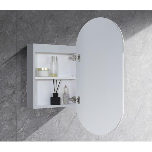 MIRRORS AND CABINETS - Krystal LED Shaving Cabinet - White (Matt)