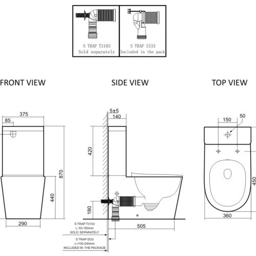 TOILETS - Lafeme Thea Luxury Vega Toilet Suite - 