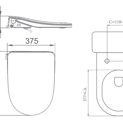 TOILETS - Lafeme Thea Standard Bidet Seat - 