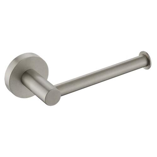 ACCESSORIES - Lennie Brushed Nickel Round Toilet Roll Holder - 