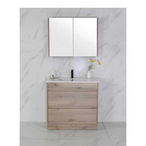 VANITIES - Max Floor Vanity - 900mm, Ceramic Top