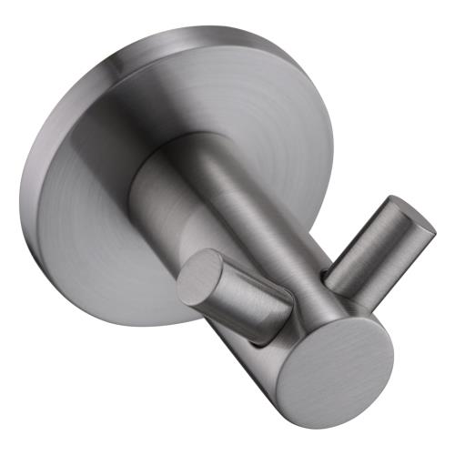 ACCESSORIES - Mica Double Robe Hook - Brushed Nickel
