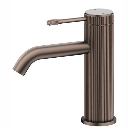 TAPWARE - Mica Fluted Basin Mixer - Dusk Bronze