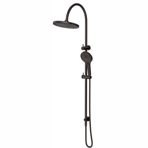 TAPWARE - Mica Gooseneck Dual Shower Rail - Dusk Bronze