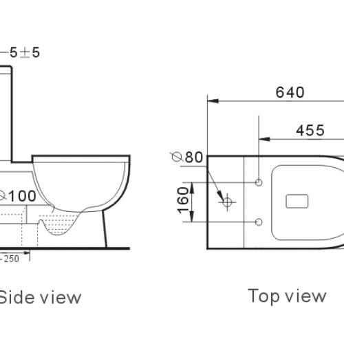 TOILETS - Chicago Rimless Toilet Suite - 