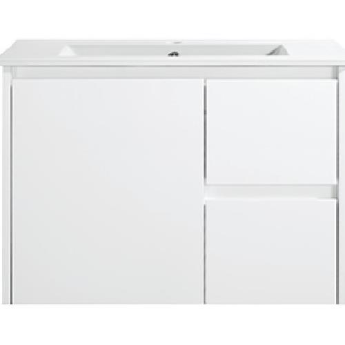 VANITIES - Orion Wall Hung Vanity - 750mm, Ceramic Top
