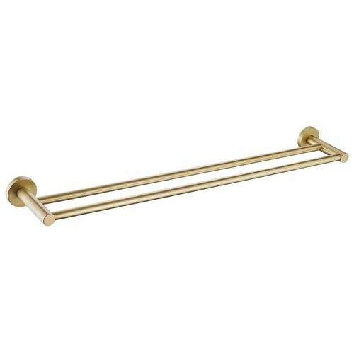 ACCESSORIES - Parker Brushed Gold Double Towel Rail - 