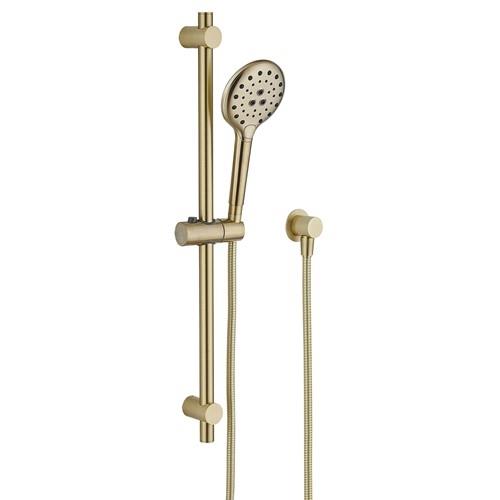 TAPWARE - Parker Brushed Gold Round Shower on Rail - 