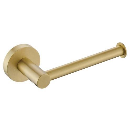 ACCESSORIES - Parker Brushed Gold Round Toilet Roll Holder - 
